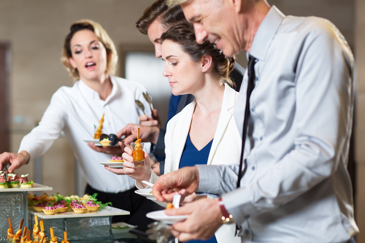 Evento corporativo con catering