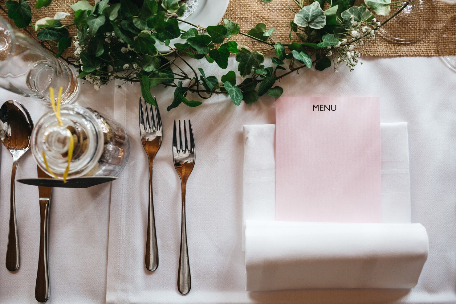 Menú personalizado para un evento